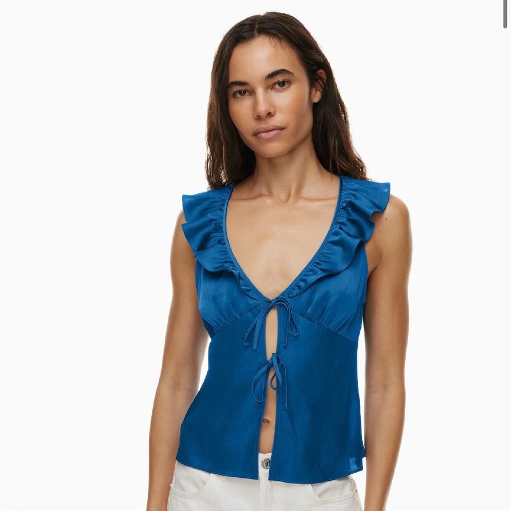 Aritzia Tonka Satin Blouse